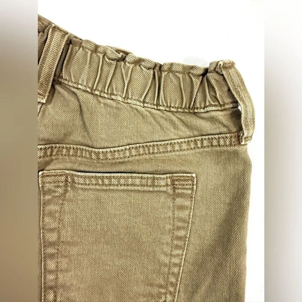NWT GAP Kids Girlfriend Denim Short High Rise 10 Classic Frayed Khaki NEW